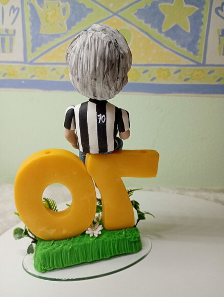 Topo Personalizado Vovô 70 Anos em Biscuit