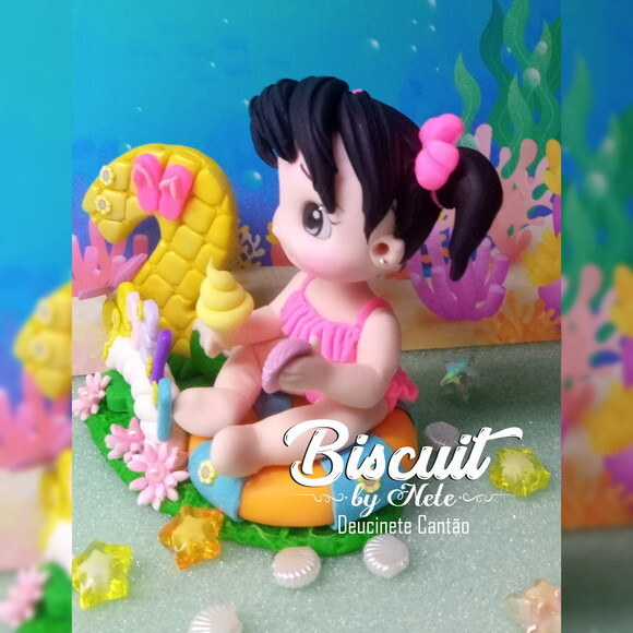 Topo Praia em Biscuit