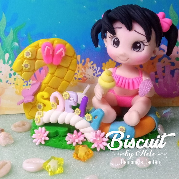 Topo Praia em Biscuit