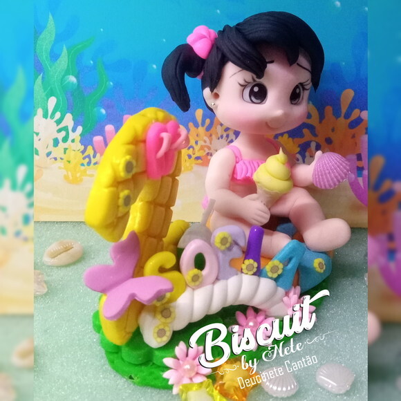 Topo Praia em Biscuit