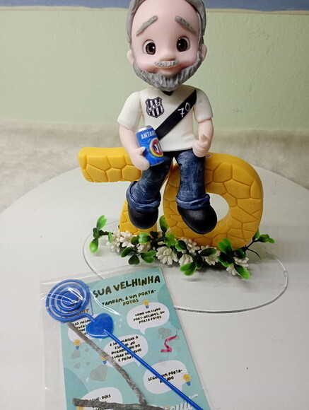 Topo Vovô 70 Anos em Biscuit