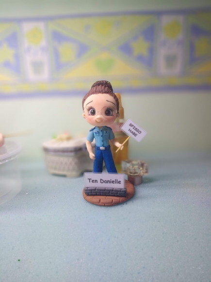 Toy Colecionável Fisioterapeuta da Aeronáutica em Biscuit
