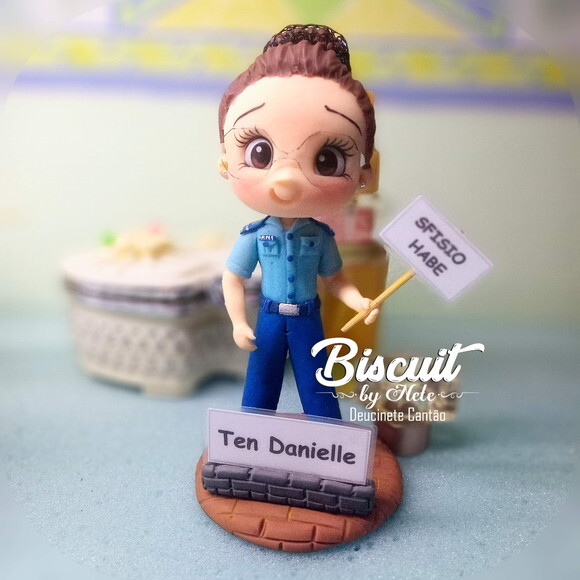 Toy Colecionável Fisioterapeuta da Aeronáutica em Biscuit