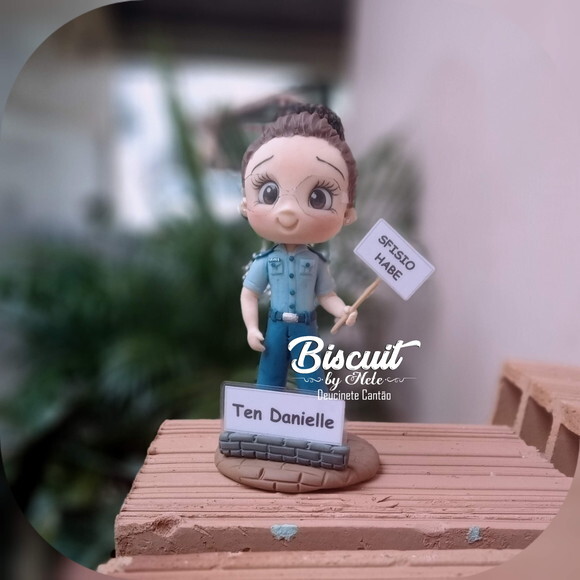 Toy Colecionável Fisioterapeuta da Aeronáutica em Biscuit