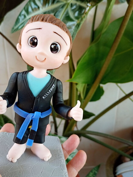 Toy Colecionável Lutador de Jiu-jitsu em Biscuit
