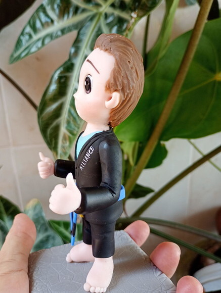 Toy Colecionável Lutador de Jiu-jitsu em Biscuit