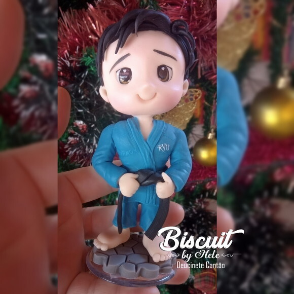 Toy Colecionável Lutador de Jiu-jitsu em Biscuit