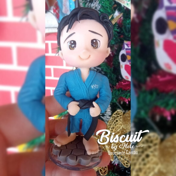 Toy Colecionável Lutador de Jiu-jitsu em Biscuit