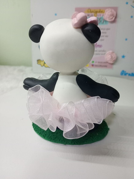 Toy Colecionável Panda Bailarina em Biscuit.