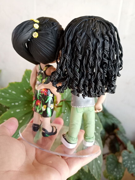 Toy Mãe e Filha em Biscuit