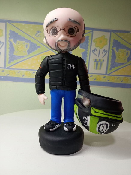Toy Motoqueiro em Biscuit
