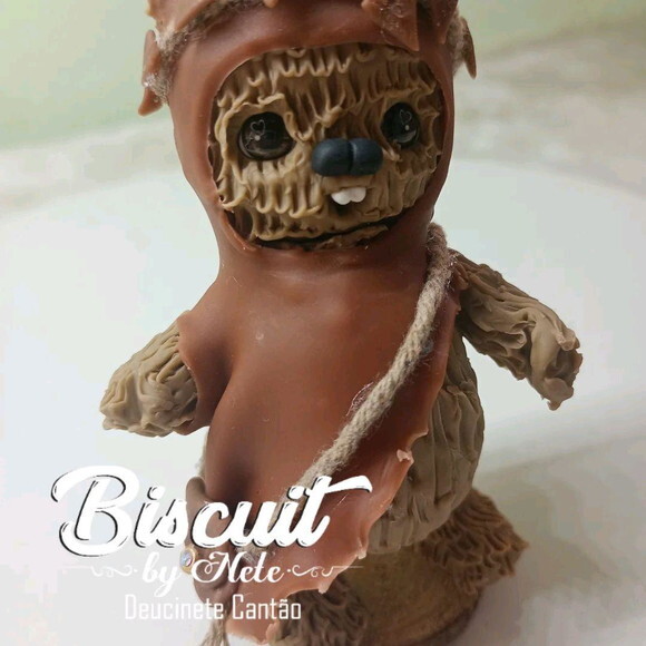 Toy Star Wars Wicket Wystri Warrick em Biscuit