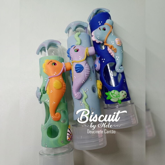 Tubetes Fundo do Mar em Biscuit (10 cm