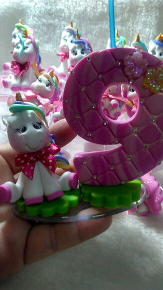Vela de Personalizada de Biscuit - Unicórnio