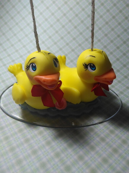 Vela Dois Patinhos em Biscuit
