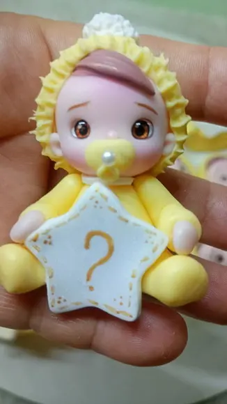 20 Bebê Revelação em Biscuit