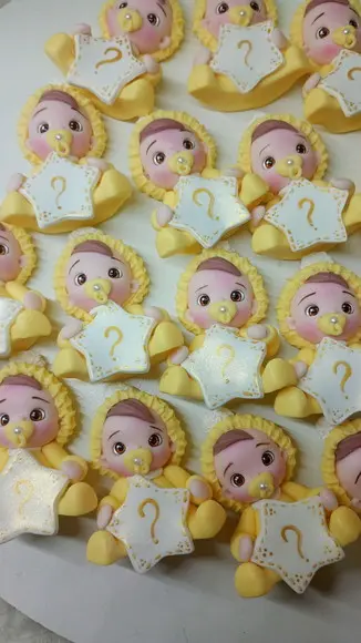 20 Bebê Revelação em Biscuit