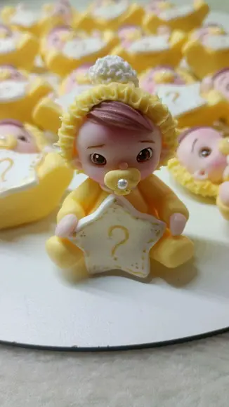 20 Bebê Revelação em Biscuit