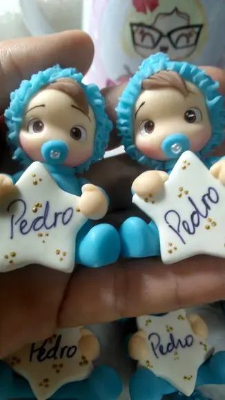 30 Lembrancinhas Bebê com Plaquinha