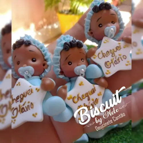 30 Lembrancinhas Bebê com Plaquinha Menino 2