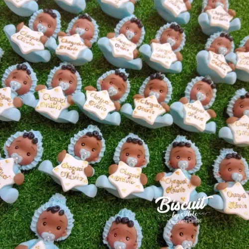 30 Lembrancinhas Bebê com Plaquinha Menino 2