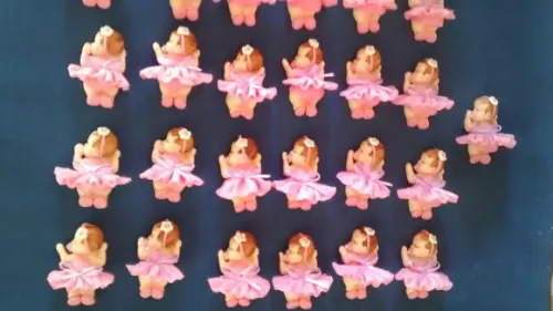 30 Lembrancinhas Bebê Soneca Menina Biscuit