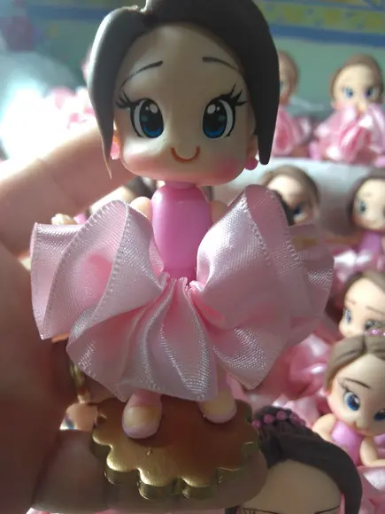 Aplique Bailarina em Biscuit