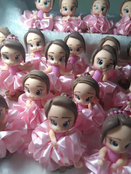 Aplique Bailarina em Biscuit