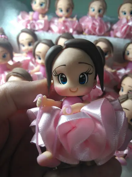 Aplique Bailarina em Biscuit