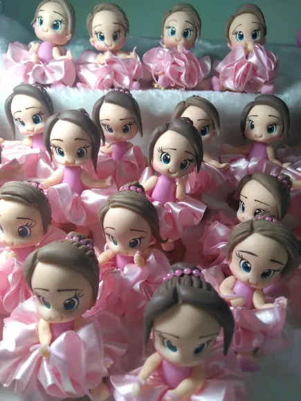 Aplique Bailarina em Biscuit