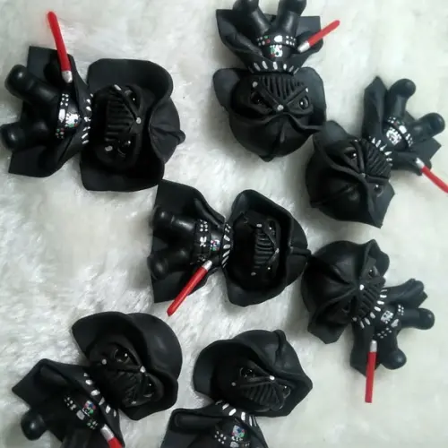 Apliques de Lalos Dart Vader em Biscuit