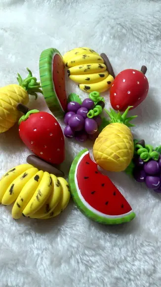 Apliques Frutinhas de Biscuit