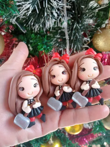 Apliques Menina Thor em Biscuit
