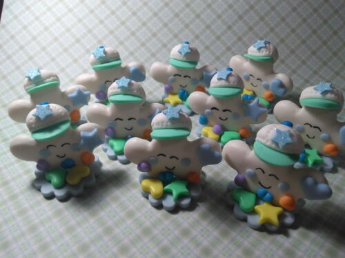 Apliques Nuvenzinhas Doces Sonhos em Biscuit