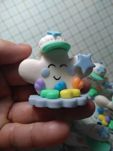 Apliques Nuvenzinhas Doces Sonhos em Biscuit