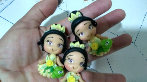 Apliques para Laço Princesa Tiana e o Sapo