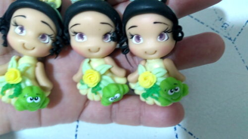 Apliques para Laço Princesa Tiana e o Sapo