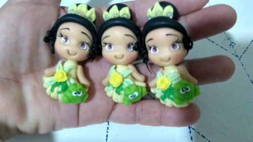 Apliques para Laço Princesa Tiana e o Sapo