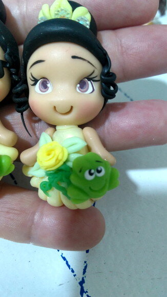 Apliques para Laço Princesa Tiana e o Sapo