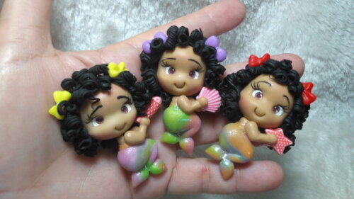 Apliques para laços Sereia tie die