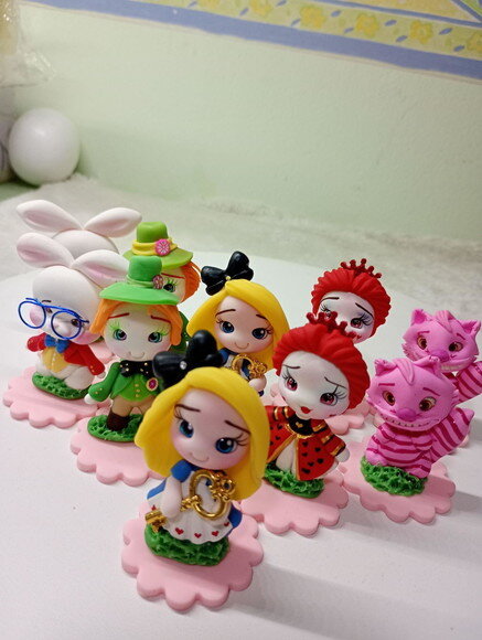 Apliques para Lembrancinhas Alice no País das Maravilhas 1