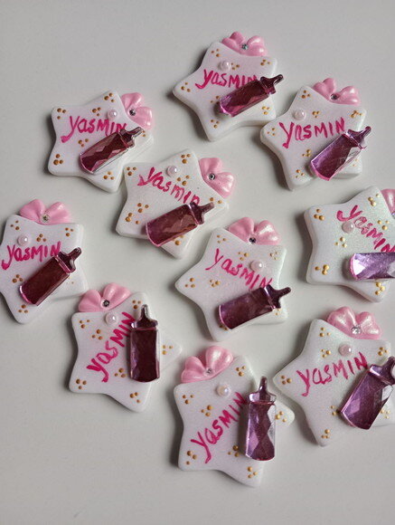 Apliques para Lembrancinhas Maternidade Estrelinha em Biscui