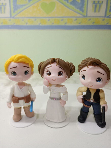 Apliques Star Wars em Biscuit