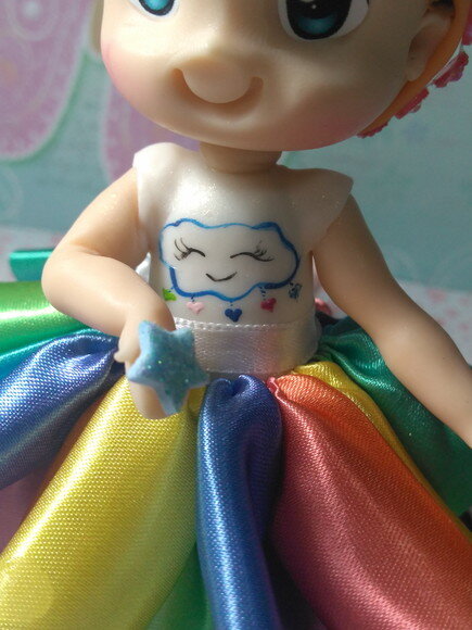 Bonequinha Chuva de Amor em Biscuit