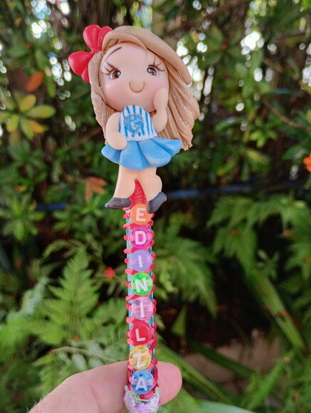 Caneta Paysandu com Nome em Biscuit