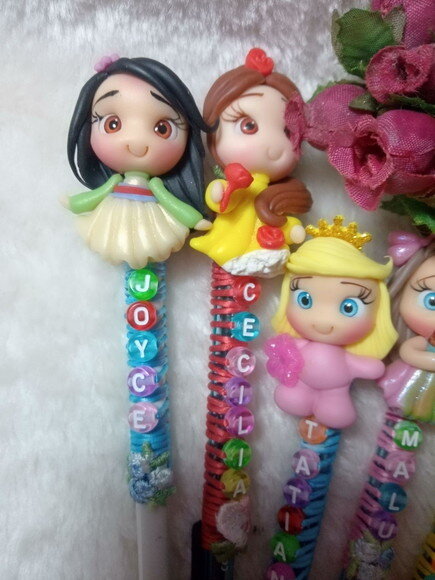 Caneta Personalizada com Nome em Biscuit