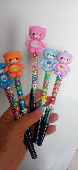 Caneta Personalizada com Nome em Biscuit
