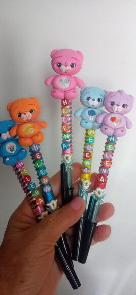 Caneta Personalizada com Nome em Biscuit