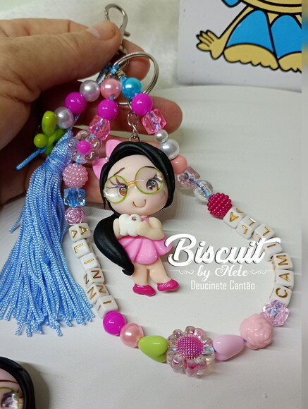 Chaveiro Personalizado com Nome em Biscuit