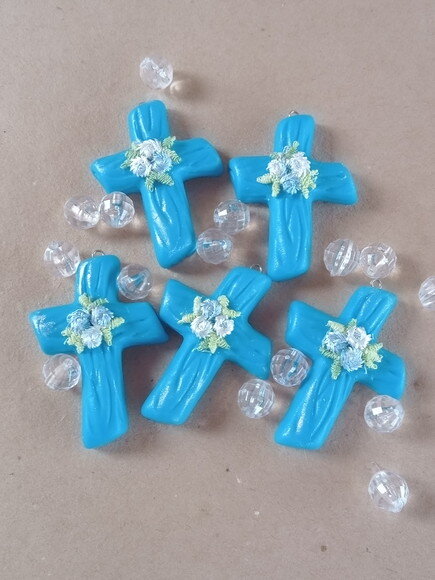 Crucifixo para Terços em Biscuit